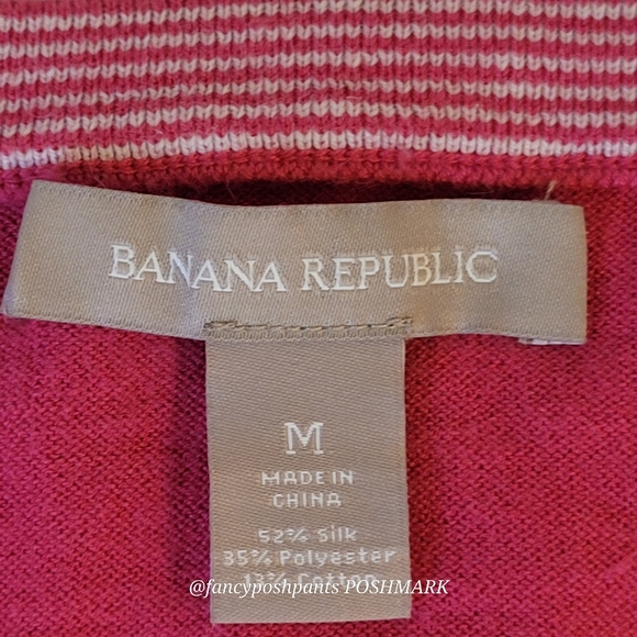 BR silk blend button cardigan many quality details BANANA REPUBLIC sweater pink - Picture 14 of 15